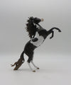 Falling Leaves - OOAK - REARING  MUSTANG PEBBLES WITH CUSTOM MANE &amp; TAIL BY JESS HAMILL LHS 22