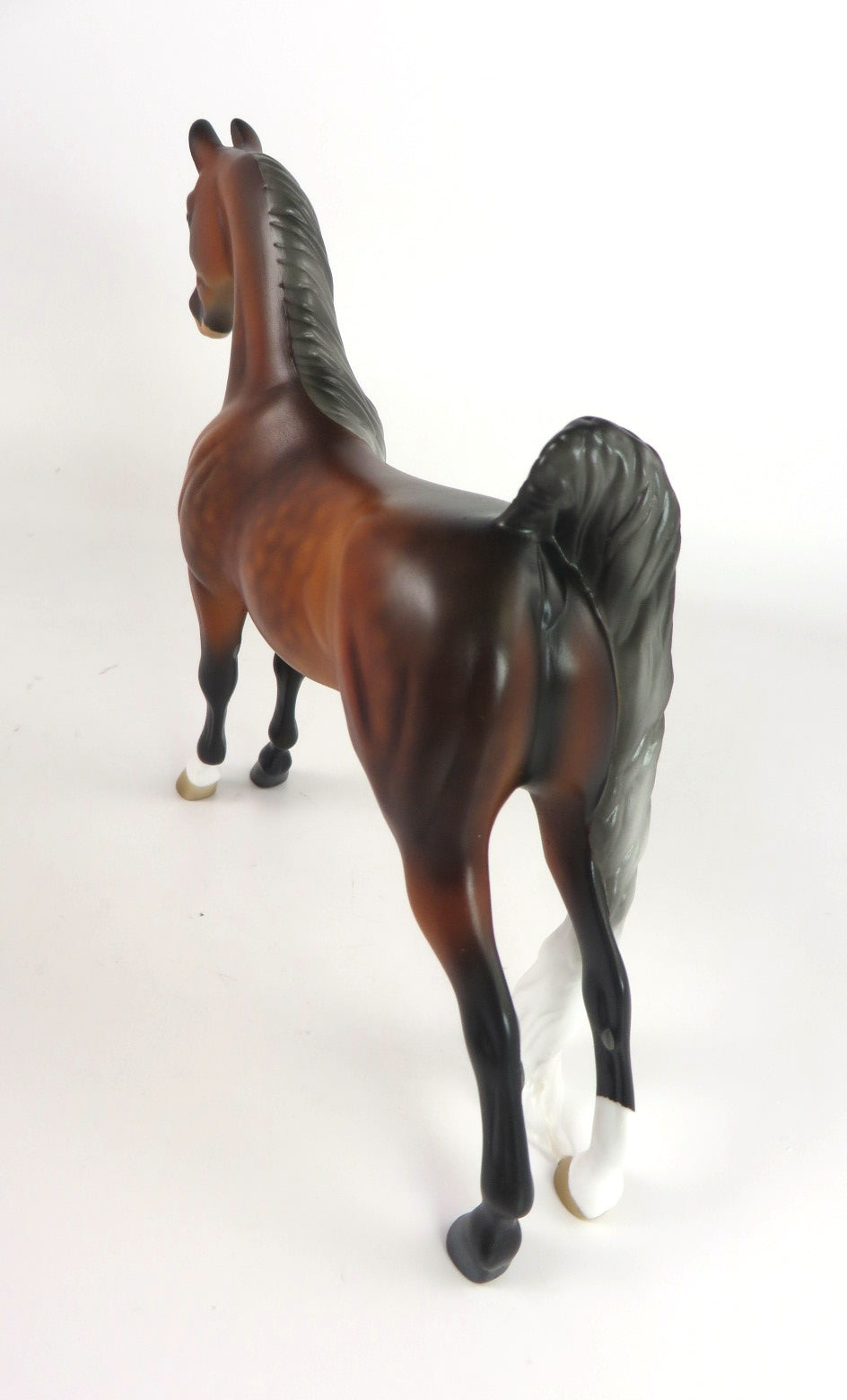 FANCY NANCY-- OOAK DAPPLE BAY - SILVER MANE &amp; TAIL SADDLEBRED PEBBLE  BY AUDREY DIXON WHS19