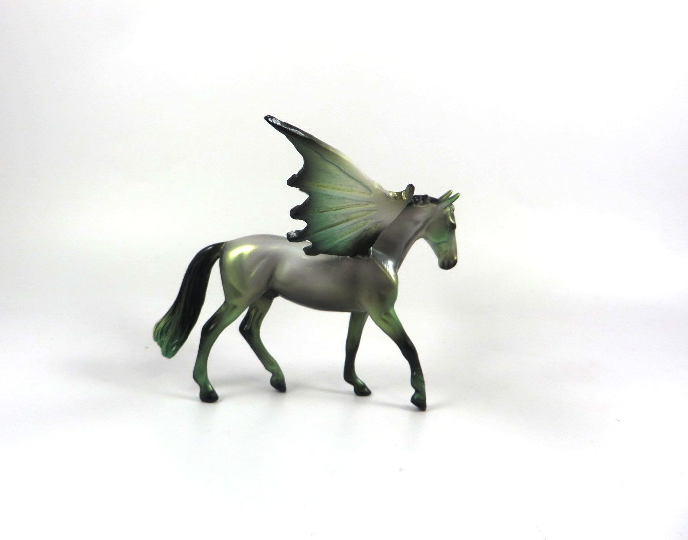 FESTER -OOAK HALLOWEEN WARMBLOOD BAT CHIP MODEL HORSE BY MISSY FOX MM19