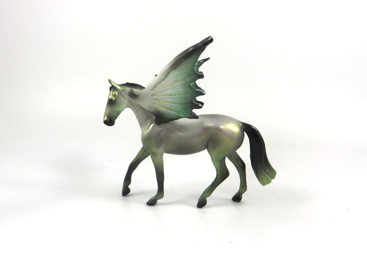 FESTER -OOAK HALLOWEEN WARMBLOOD BAT CHIP MODEL HORSE BY MISSY FOX MM19