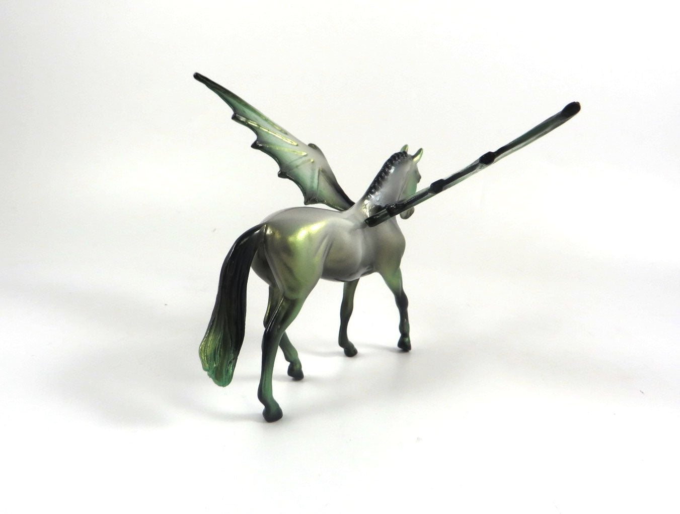 FESTER -OOAK HALLOWEEN WARMBLOOD BAT CHIP MODEL HORSE BY MISSY FOX MM19