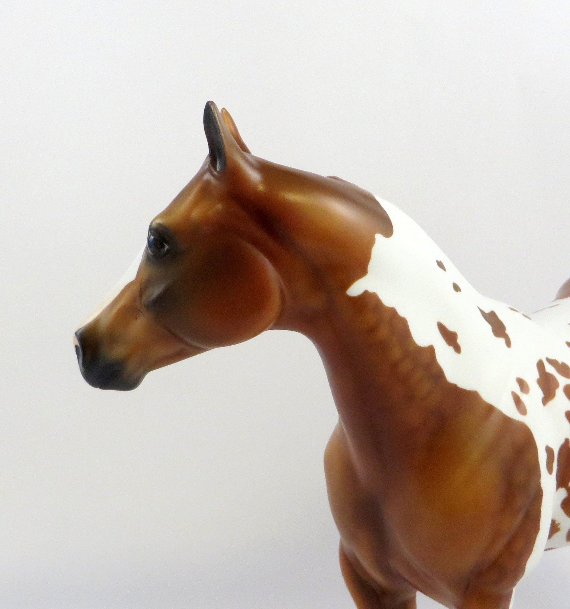 FIRELORD-OOAK CHESTNUT TOBIANO ISH MODEL HORSE EQ 19