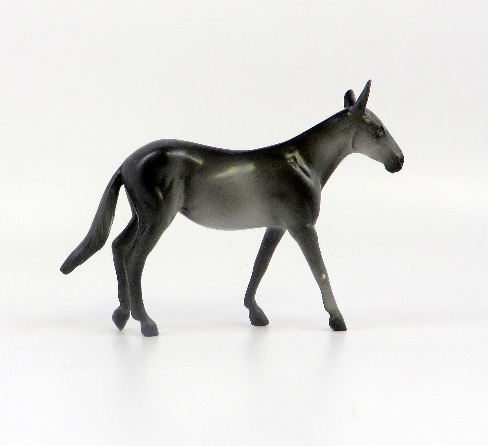 FIRMIN-OOAK LIGHT GREY MULE CHIP MODEL HORSE EQ 19