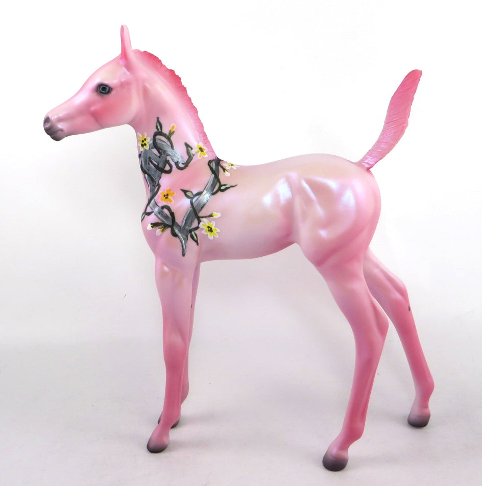FLIRT - OOAK PINK VALENTINE ARABIAN FOAL DECORATOR  BY DAWN QUICK 12/14/20