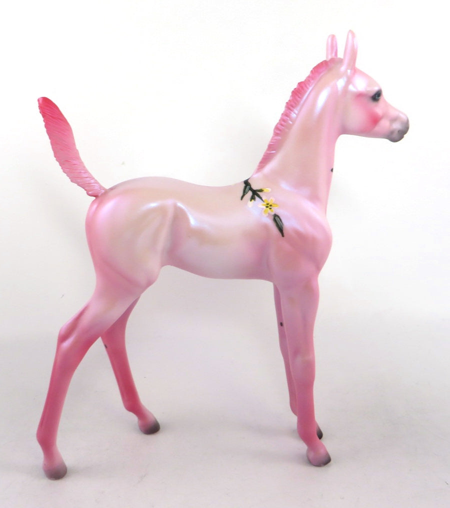 FLIRT - OOAK PINK VALENTINE ARABIAN FOAL DECORATOR  BY DAWN QUICK 12/14/20
