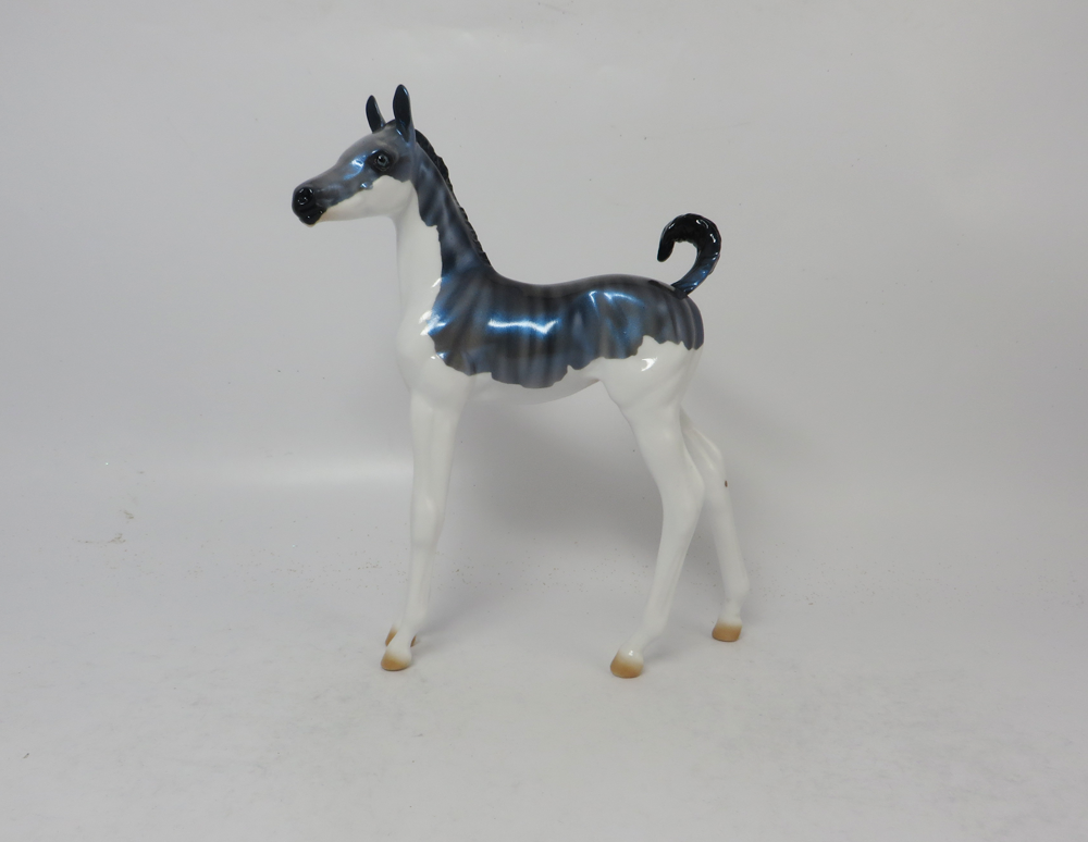 HYDRO- OOAK- TIGER BRINDLE SPLASH PATTERN ARABIAN FOAL  BY JULIE KEIM SB19