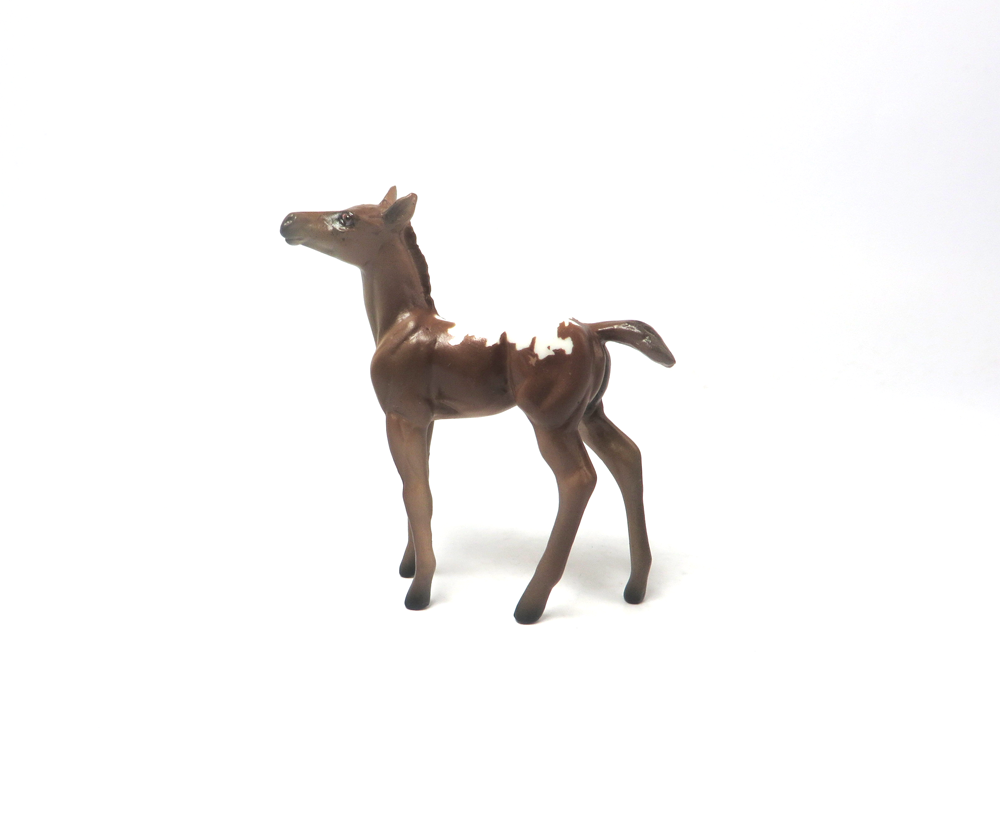 TAFT -OOAK-BROWN AND WHITE FOAL CHIP BY AUDREY DIXON EA19
