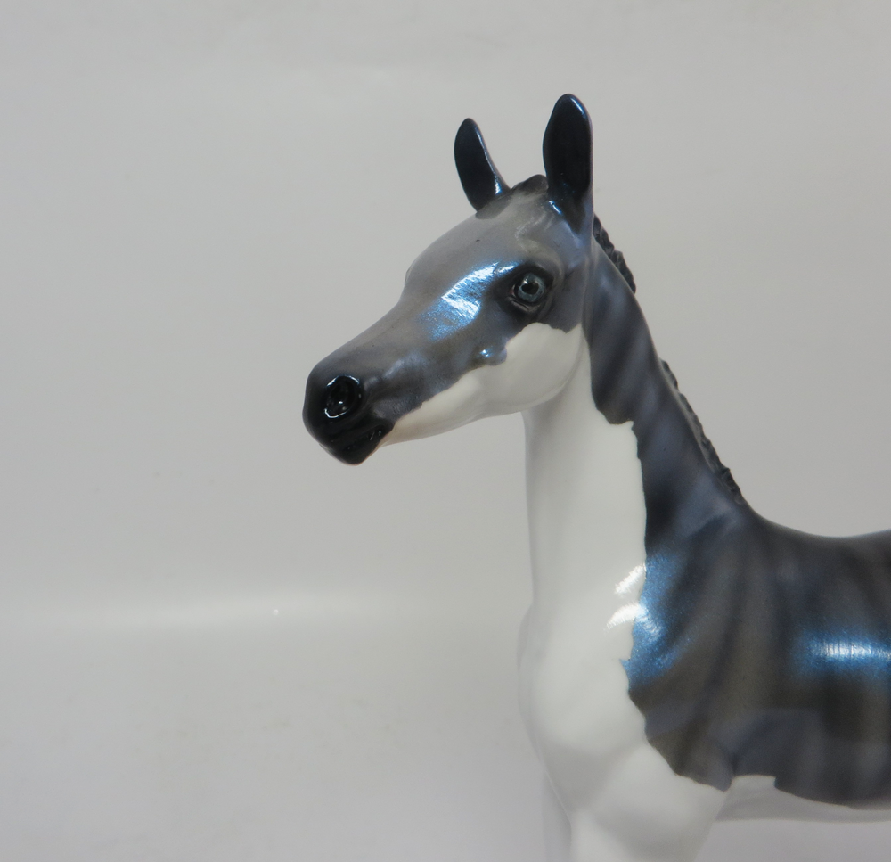 HYDRO- OOAK- TIGER BRINDLE SPLASH PATTERN ARABIAN FOAL  BY JULIE KEIM SB19