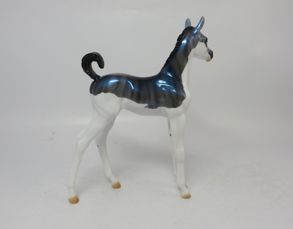 HYDRO- OOAK- TIGER BRINDLE SPLASH PATTERN ARABIAN FOAL  BY JULIE KEIM SB19