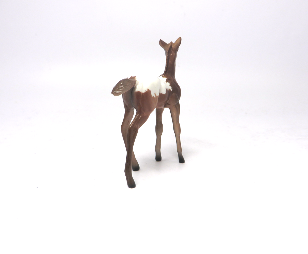 TAFT -OOAK-BROWN AND WHITE FOAL CHIP BY AUDREY DIXON EA19