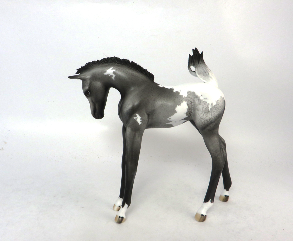 STRIKER- OOAK GREY APPALOOSA ARABIAN FOAL CUSTOM BY DAWN QUICK SB19