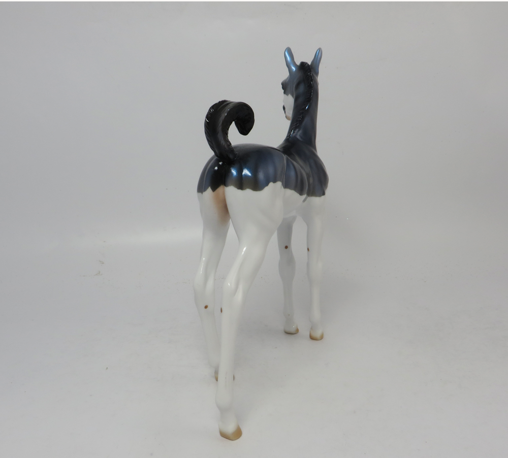 HYDRO- OOAK- TIGER BRINDLE SPLASH PATTERN ARABIAN FOAL  BY JULIE KEIM SB19