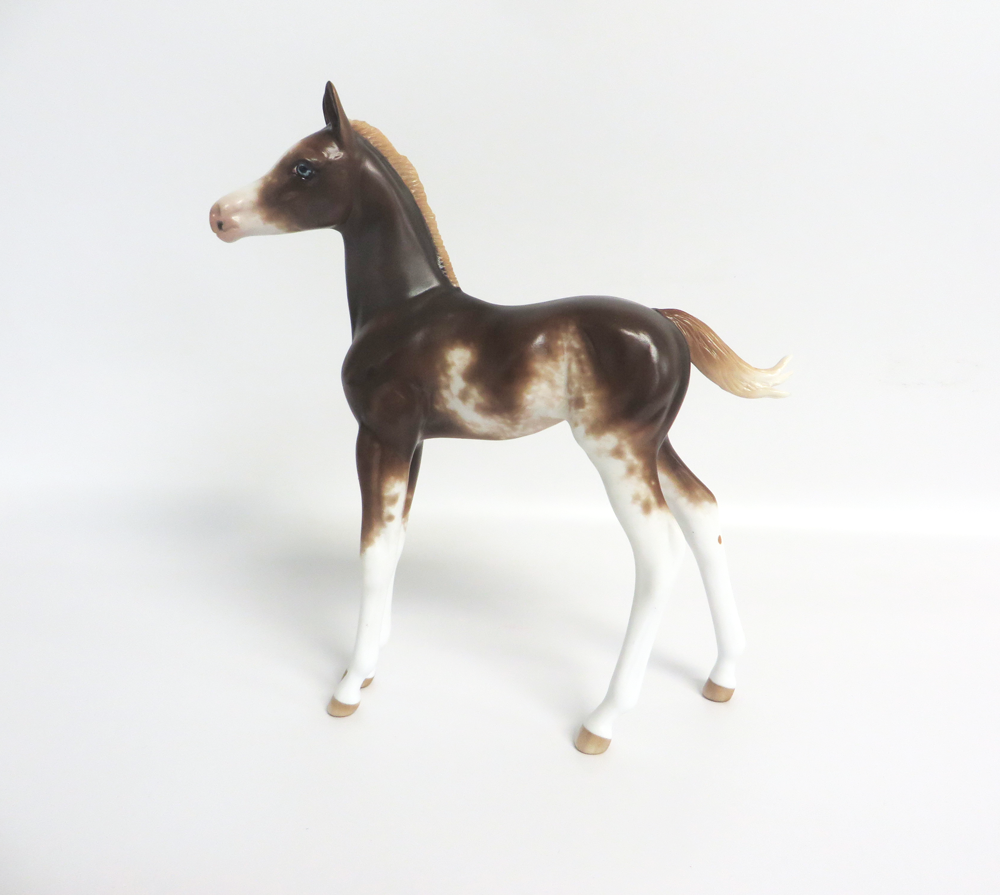 LITTLE PRINCESS-- OOAK CHESTNUT SABINO ARABIAN FOAL BY  SHERYL LEISURE 3-15-19