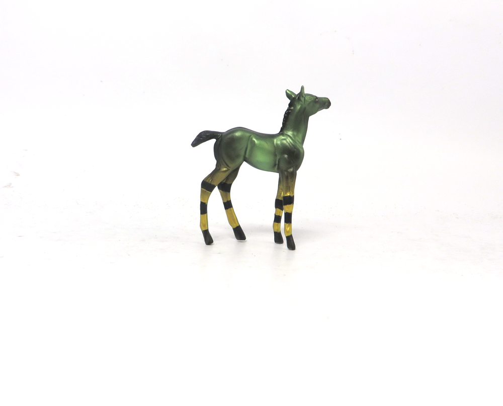 MARCH MAGIC --- OOAK FOAL CHIP ST. PATRICKS DAY DECORATOR BY MISSY FOX 2-25-19