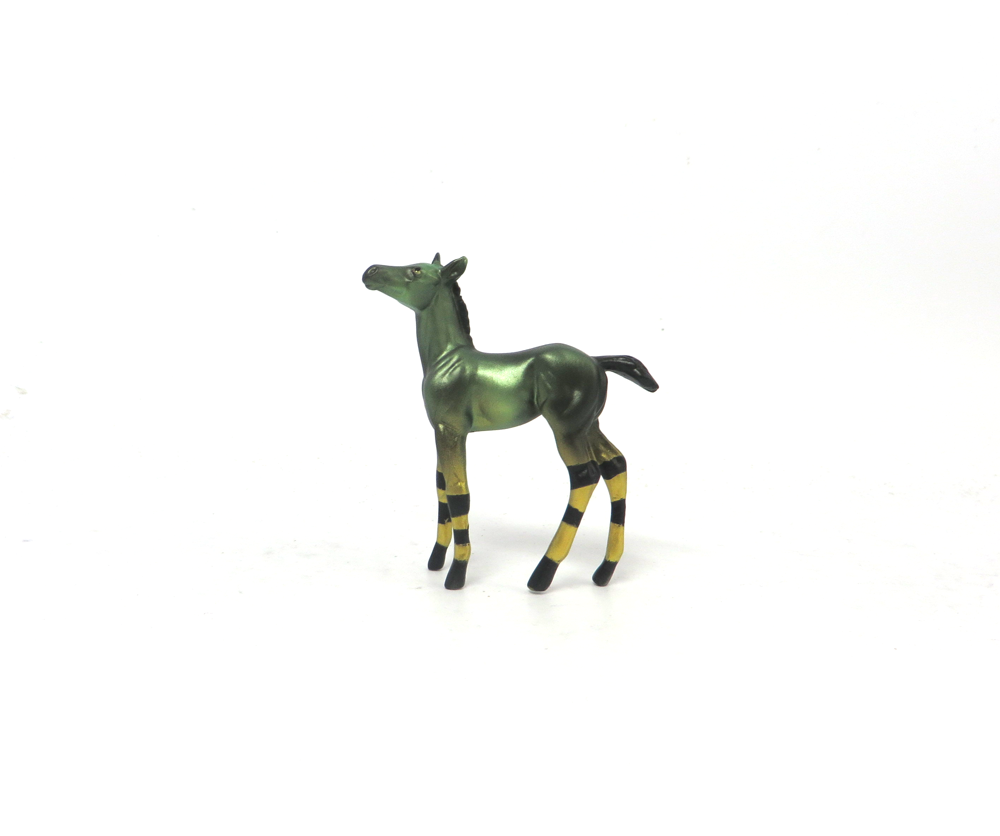 MARCH MAGIC --- OOAK FOAL CHIP ST. PATRICKS DAY DECORATOR BY MISSY FOX 2-25-19