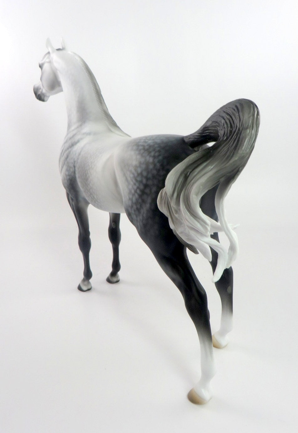 FRANKINCENSE-OOAK DAPPLE GREY ARABIAN MODEL HORSE WHS 19
