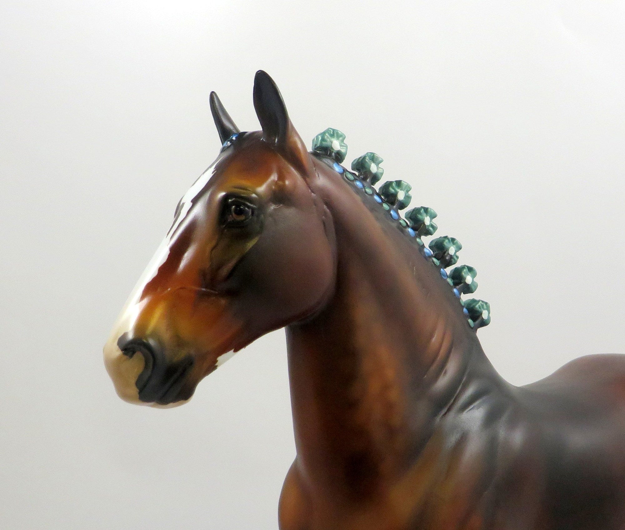 FREDRICK -- OOAK DAPPLE BAY PINTO TROTTING DRAFTER BY AUDREY DIXON EQ19