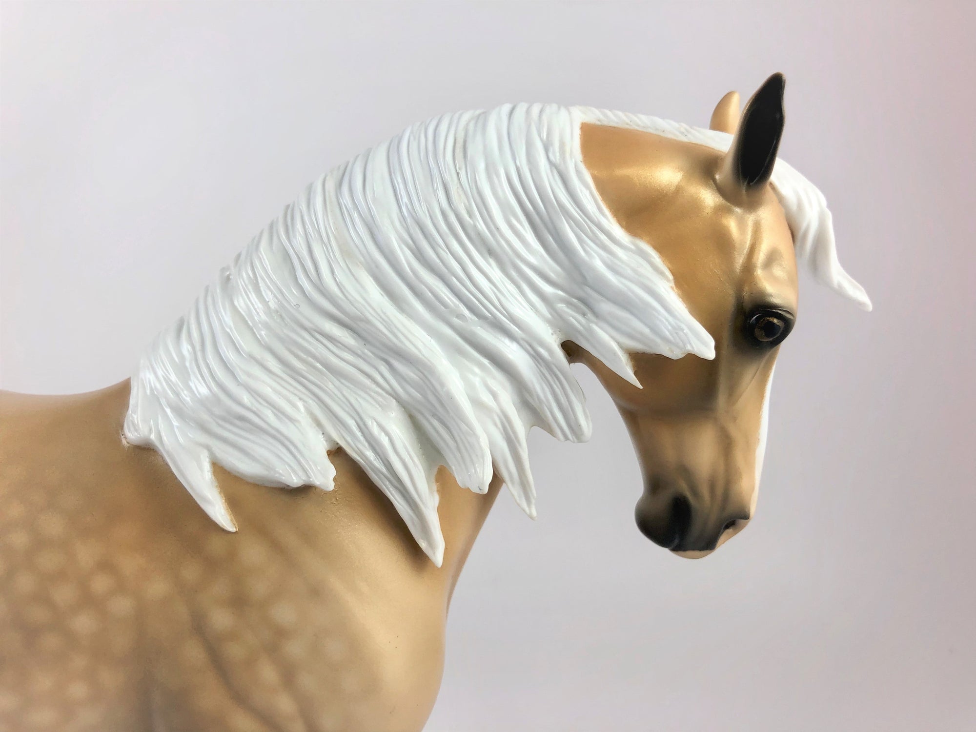 FREEFALL -OOAK DAPPLE PALOMINO ANDALUSIAN MODEL HORSE BY AUDREY DIXON 10/04/19