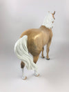 FREEFALL -OOAK DAPPLE PALOMINO ANDALUSIAN MODEL HORSE BY AUDREY DIXON 10/04/19