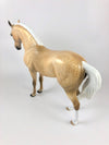FREEFALL -OOAK DAPPLE PALOMINO ANDALUSIAN MODEL HORSE BY AUDREY DIXON 10/04/19