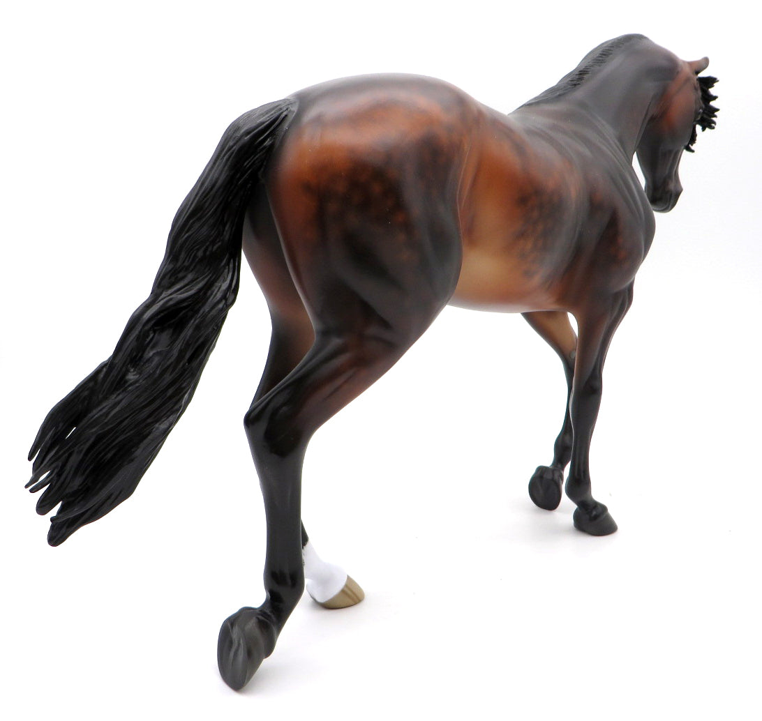 Funky Broadway-OOAK  Dapple Thoroughbred Painted by Sheryl Leisure 11/8/21