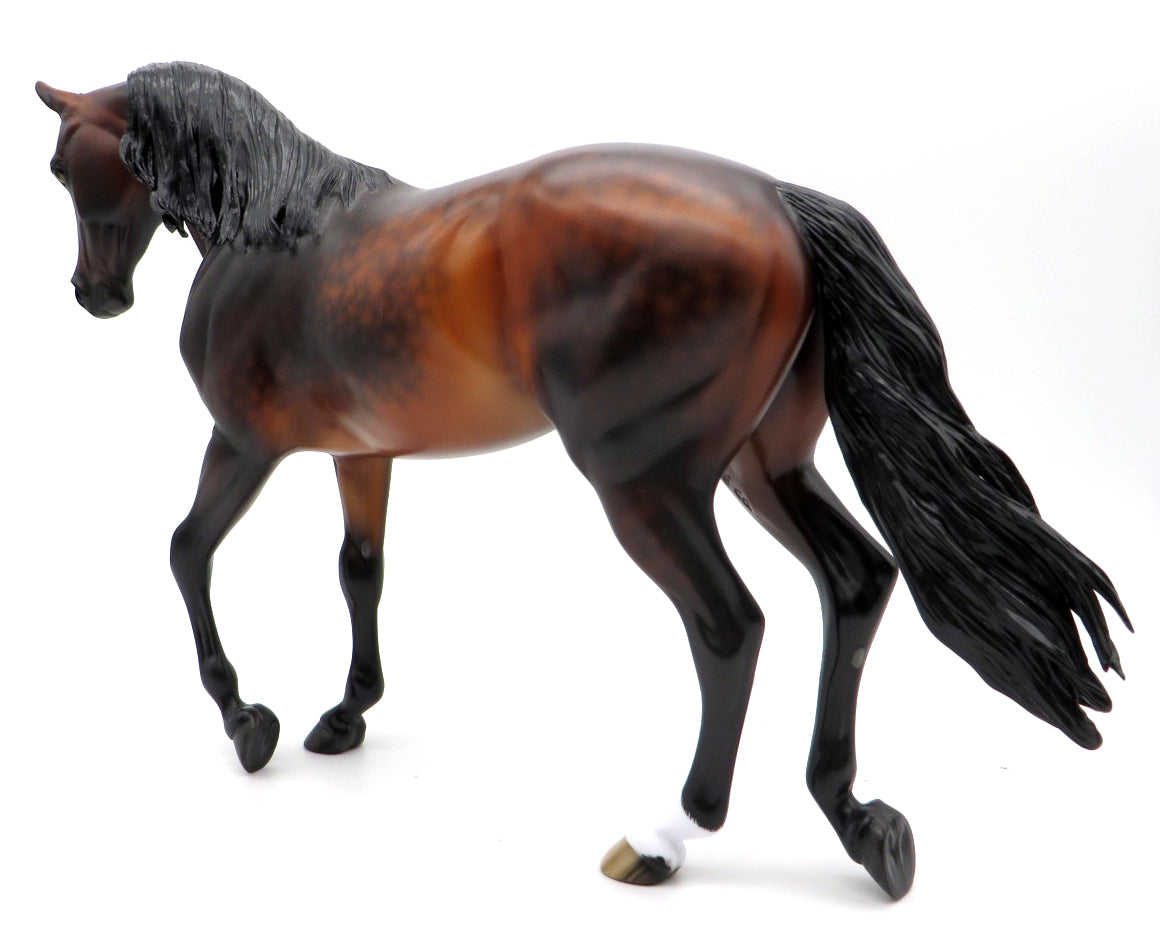Funky Broadway-OOAK  Dapple Thoroughbred Painted by Sheryl Leisure 11/8/21