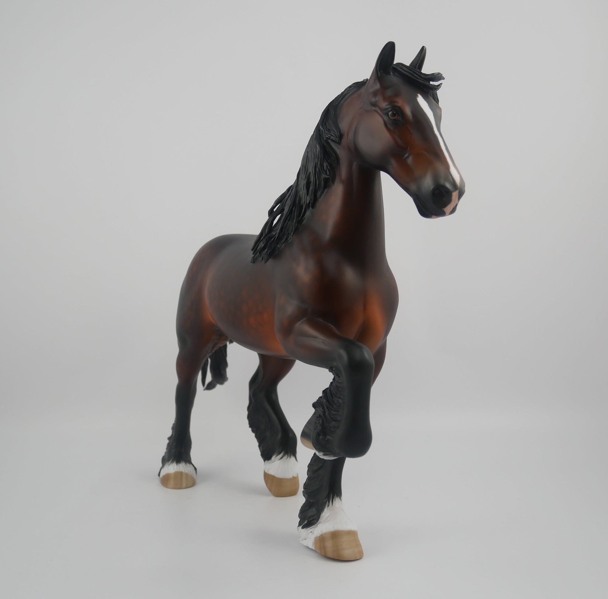 FUTURISTIC-OOAK DAPPLE BAY TROTTING DRAFTER BY SHERYL LEISURE