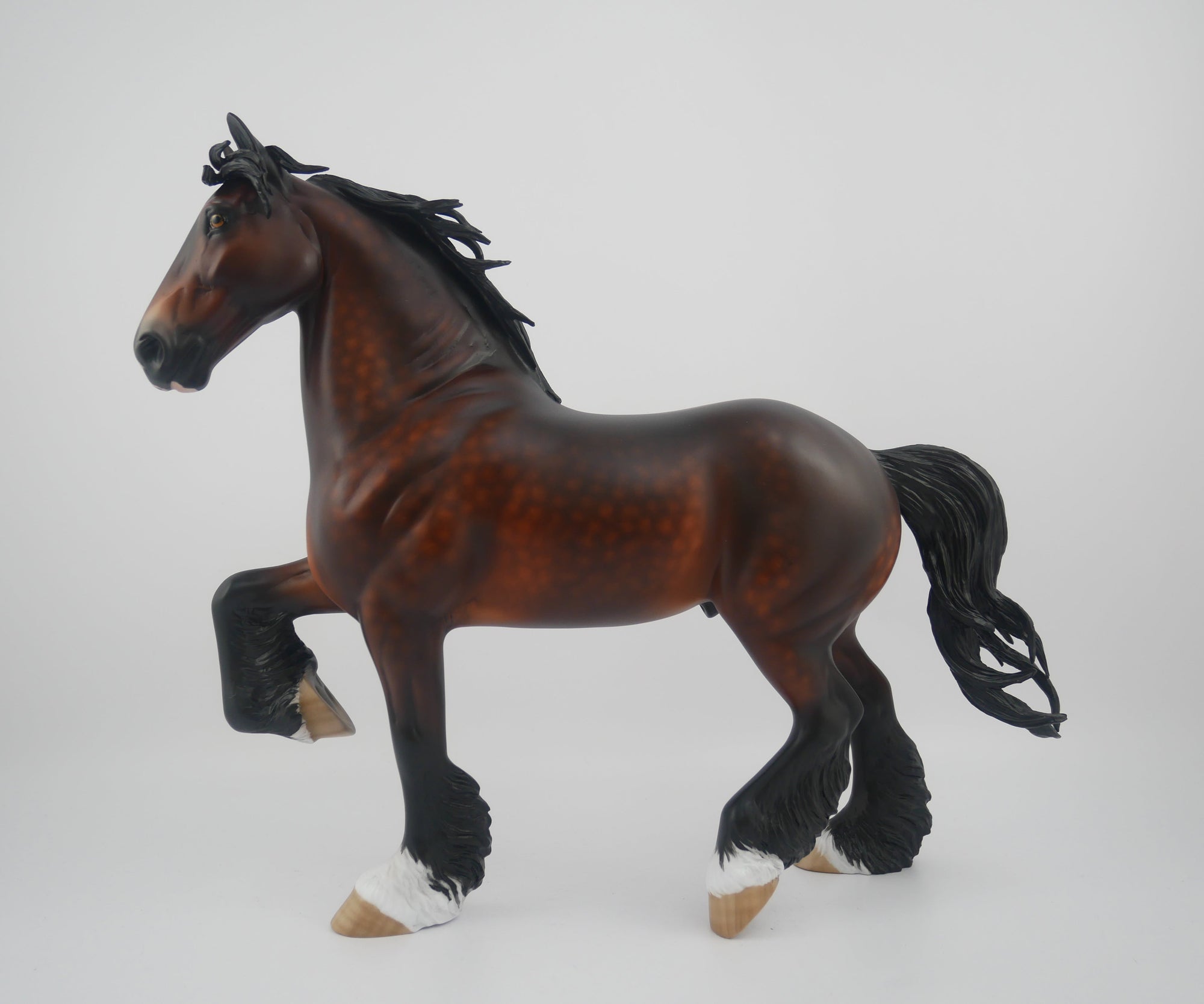 FUTURISTIC-OOAK DAPPLE BAY TROTTING DRAFTER BY SHERYL LEISURE