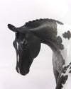 GAGE-OOAK BLUE ROAN PINTO PEBBLES WARMBLOOD MODEL HORSE 1/7/2020