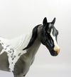 GARETH-OOAK BLUE ROAN TOBIANO ISH MODEL HORSE EQ 19