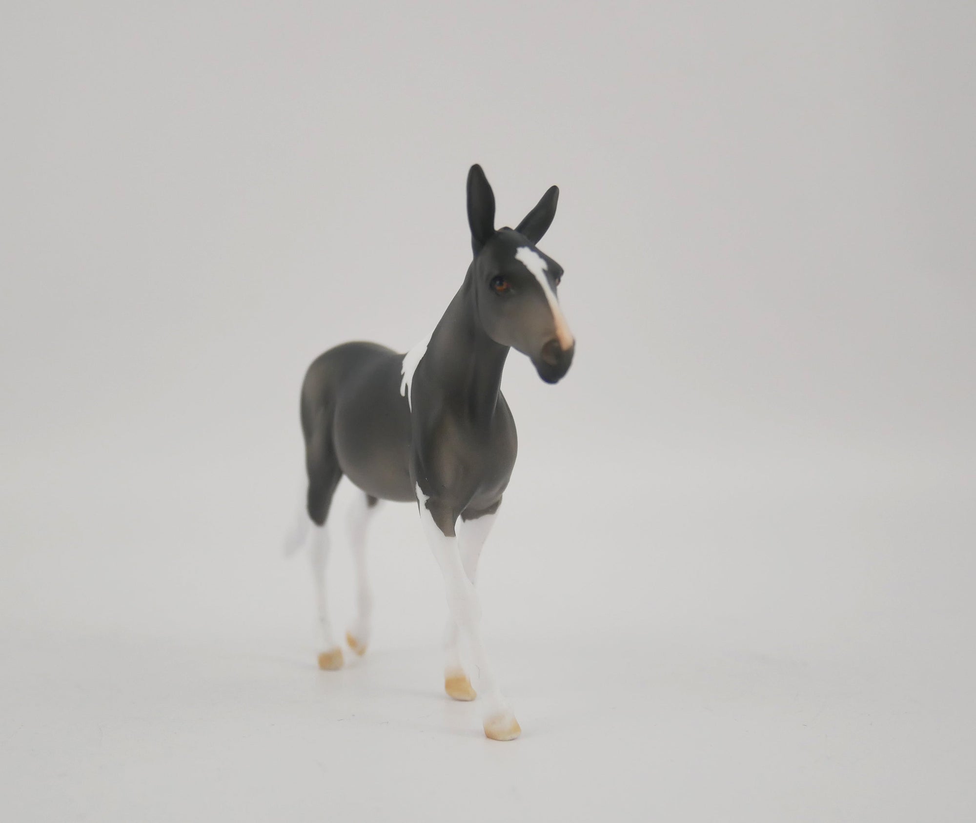 GAUNTLENT-OOAK GREY PAINT MULE BY KAYLA