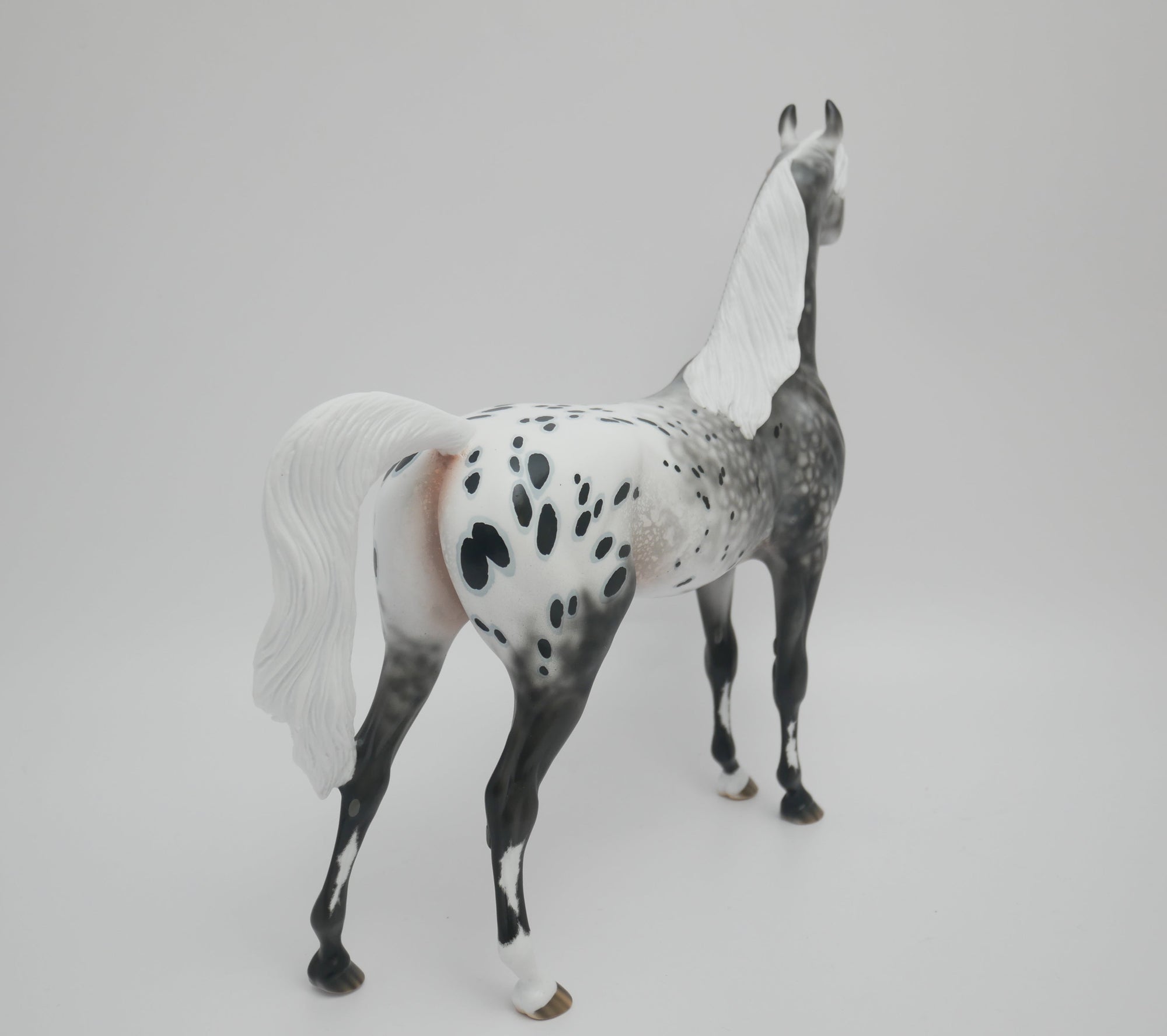 GENTLEMEN SEND FLOWERS-OOAK LOUD APPALOOSA ARABIAN MODEL HORSE 3/13/20
