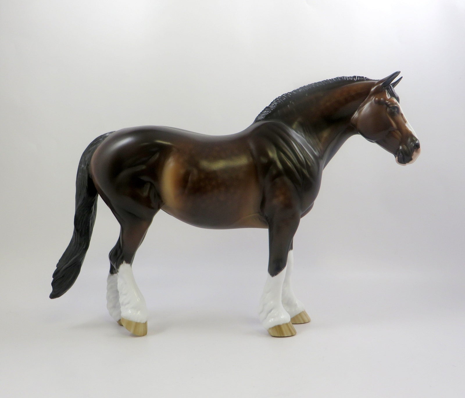 GIDDY-OOAK DAPPLE BAY HEAVY DRAFT MARE BY SHERYL LEISURE 6/24/19