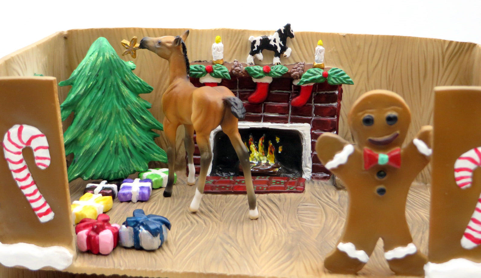 Gingerbread Barn-OOAK Custom Barn and Chips 12/25/21