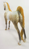 GOLDIE - OOAK GOLDEN LEOPARD APPY SADDLEBRED PEBBLE  BY AL KATT WHS19