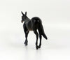 ELRIC-OOAK DARK BROWN MULE CHIP MODEL HORSE EQ19