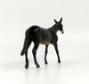 ELRIC-OOAK DARK BROWN MULE CHIP MODEL HORSE EQ19