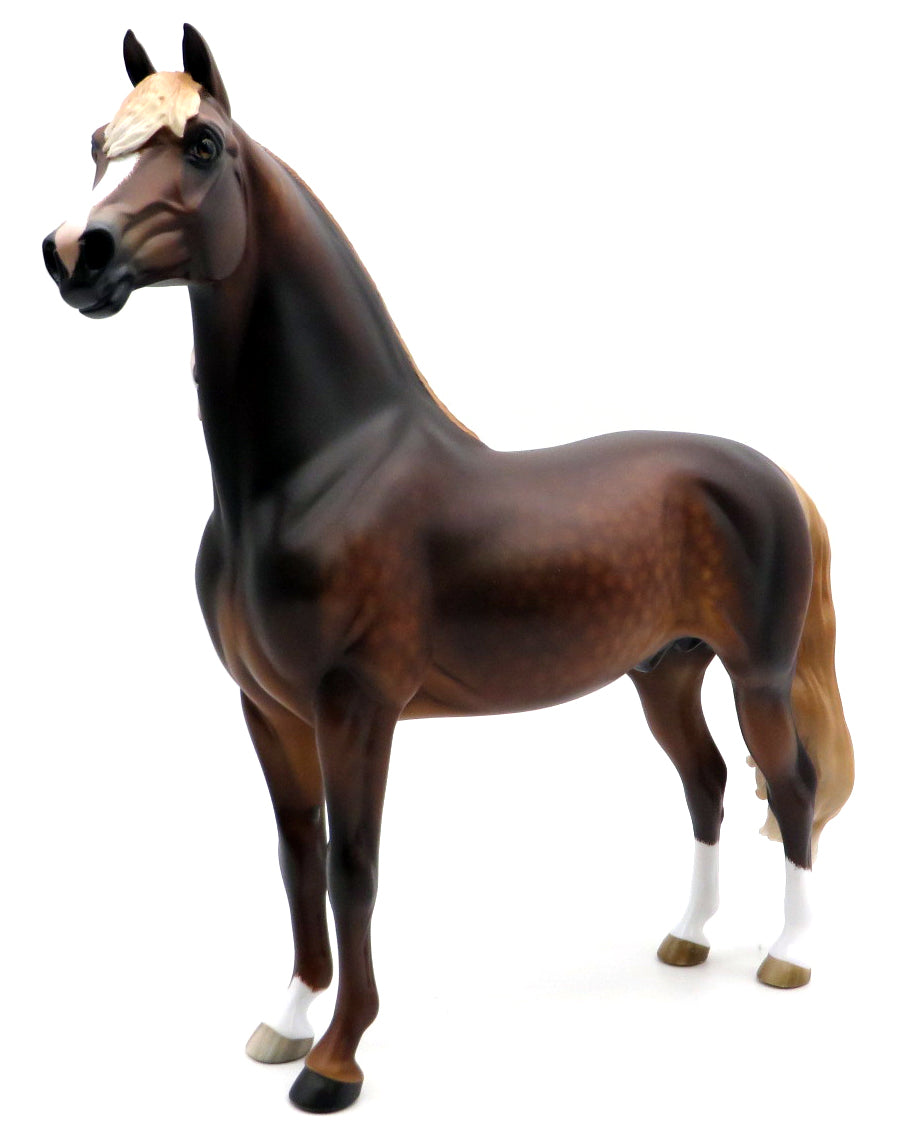 GOOGLY BEAR-OOAK  DAPPLE CHESTNUT MORGAN BY SHERYL LEISURE 1/17/21