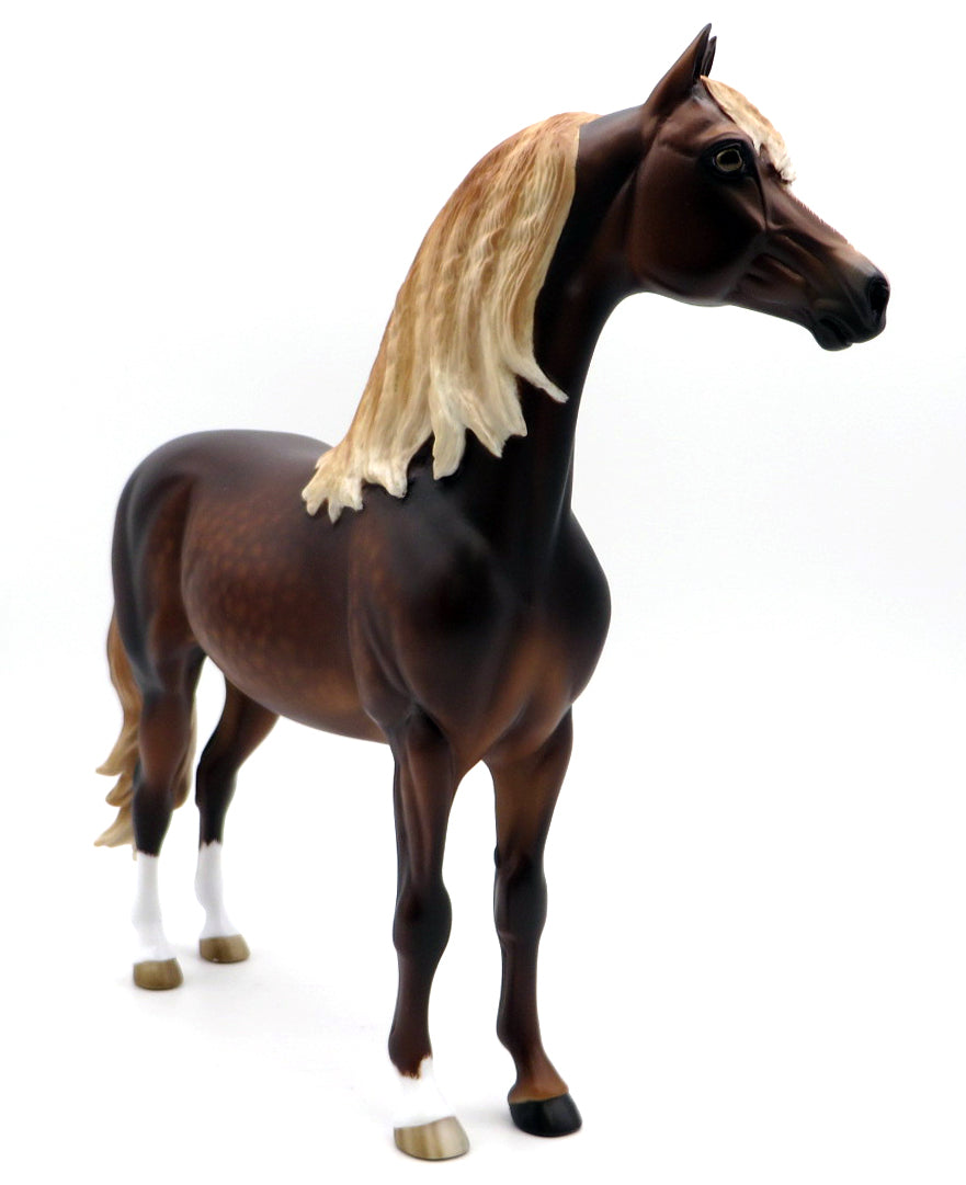 GOOGLY BEAR-OOAK  DAPPLE CHESTNUT MORGAN BY SHERYL LEISURE 1/17/21