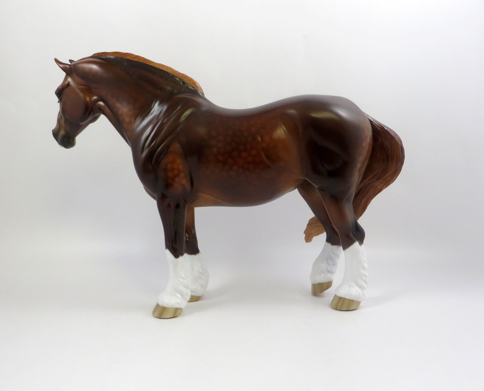 GOTTA GOOD FEELING-OOAK DAPPLE CHESTNUT HEAVY DRAFT MARE 6/24/19