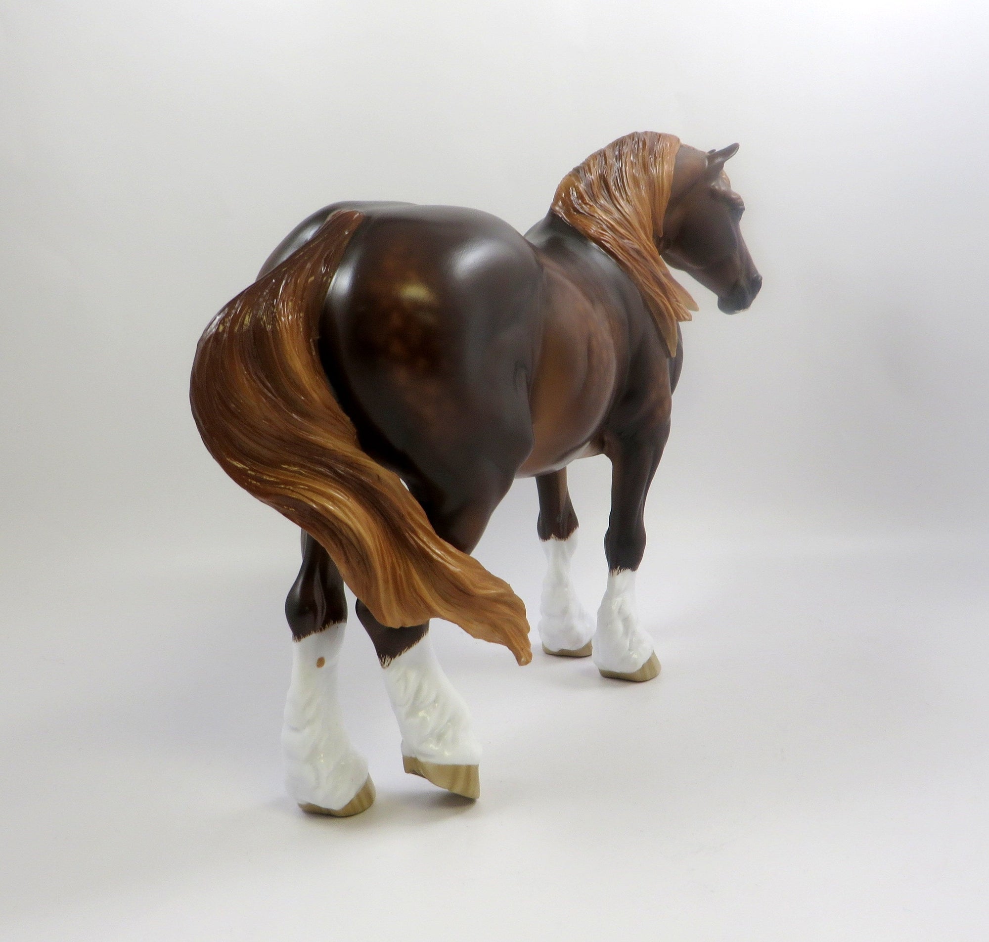 GOTTA GOOD FEELING-OOAK DAPPLE CHESTNUT HEAVY DRAFT MARE 6/24/19