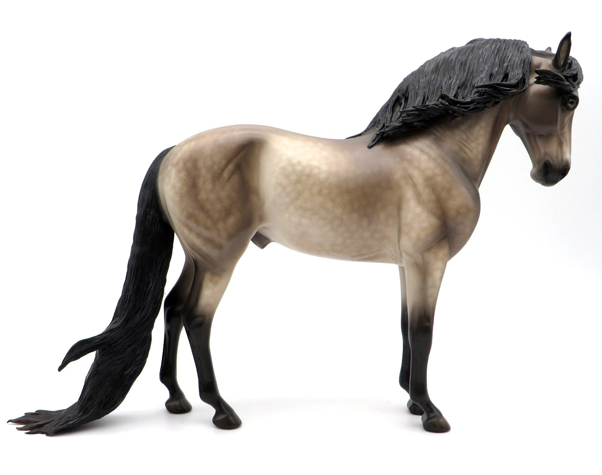 Got to be Real-OOAK Dapple Buckskin Andalusian Painted by Sheryl Leisure 10/25/21