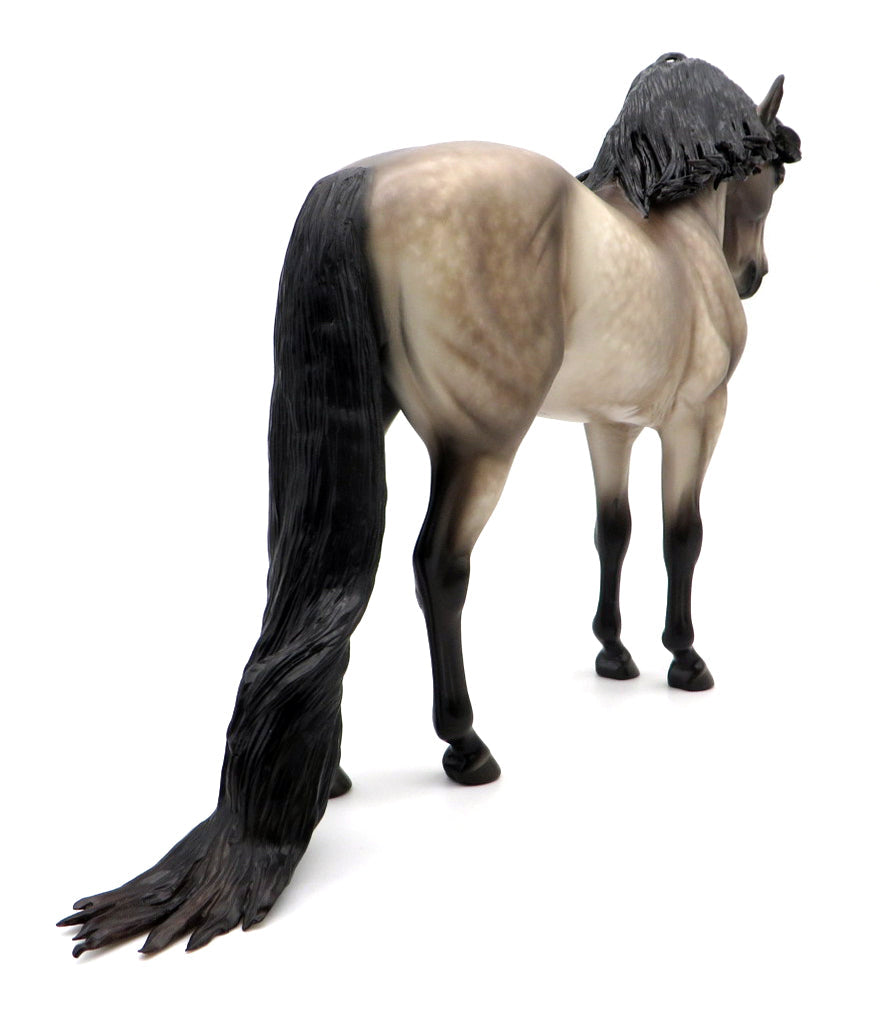 Got to be Real-OOAK Dapple Buckskin Andalusian Painted by Sheryl Leisure 10/25/21