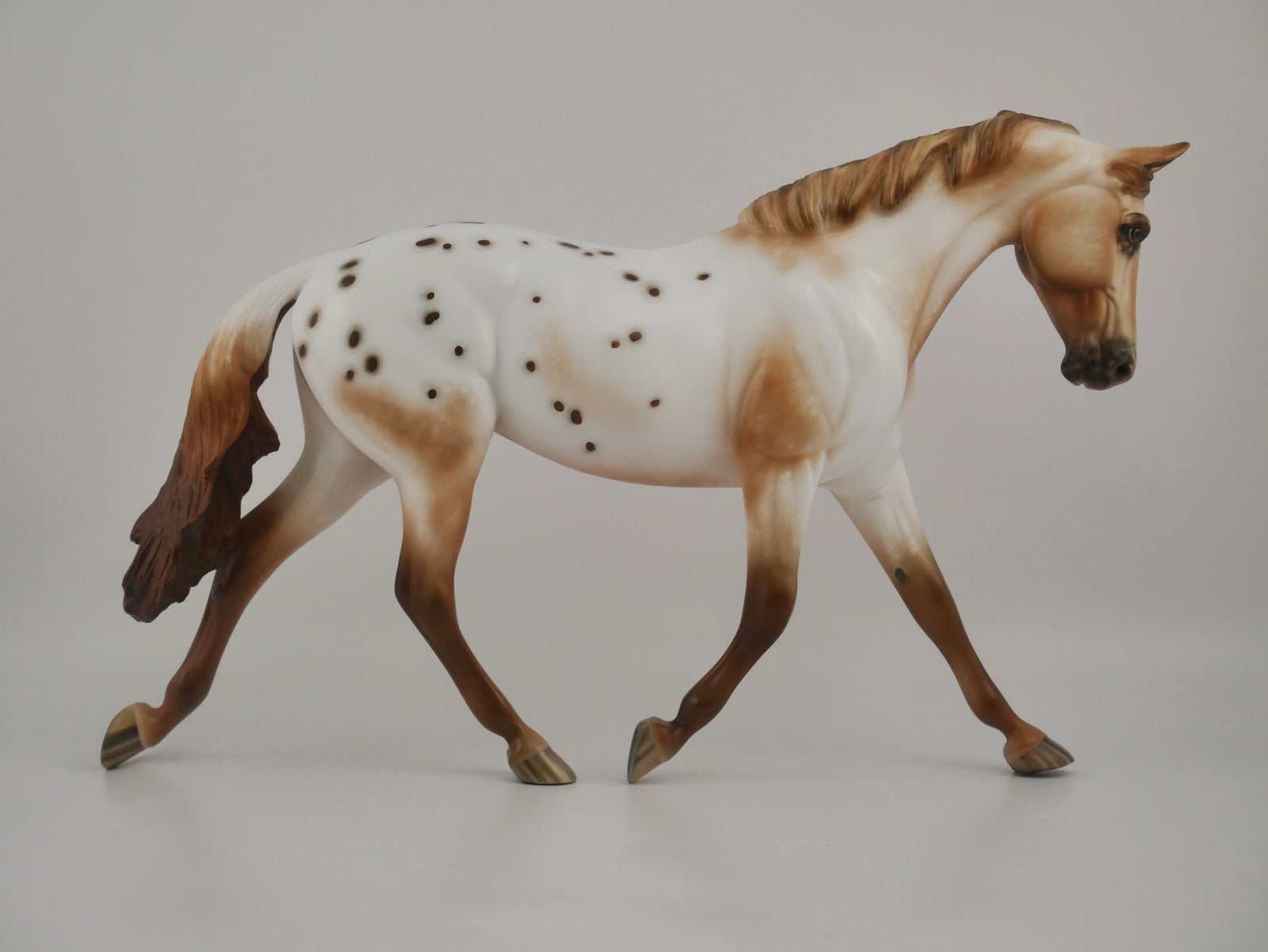 Gouache-OOAK Chestnut appaloosa by Sheryl Leisure