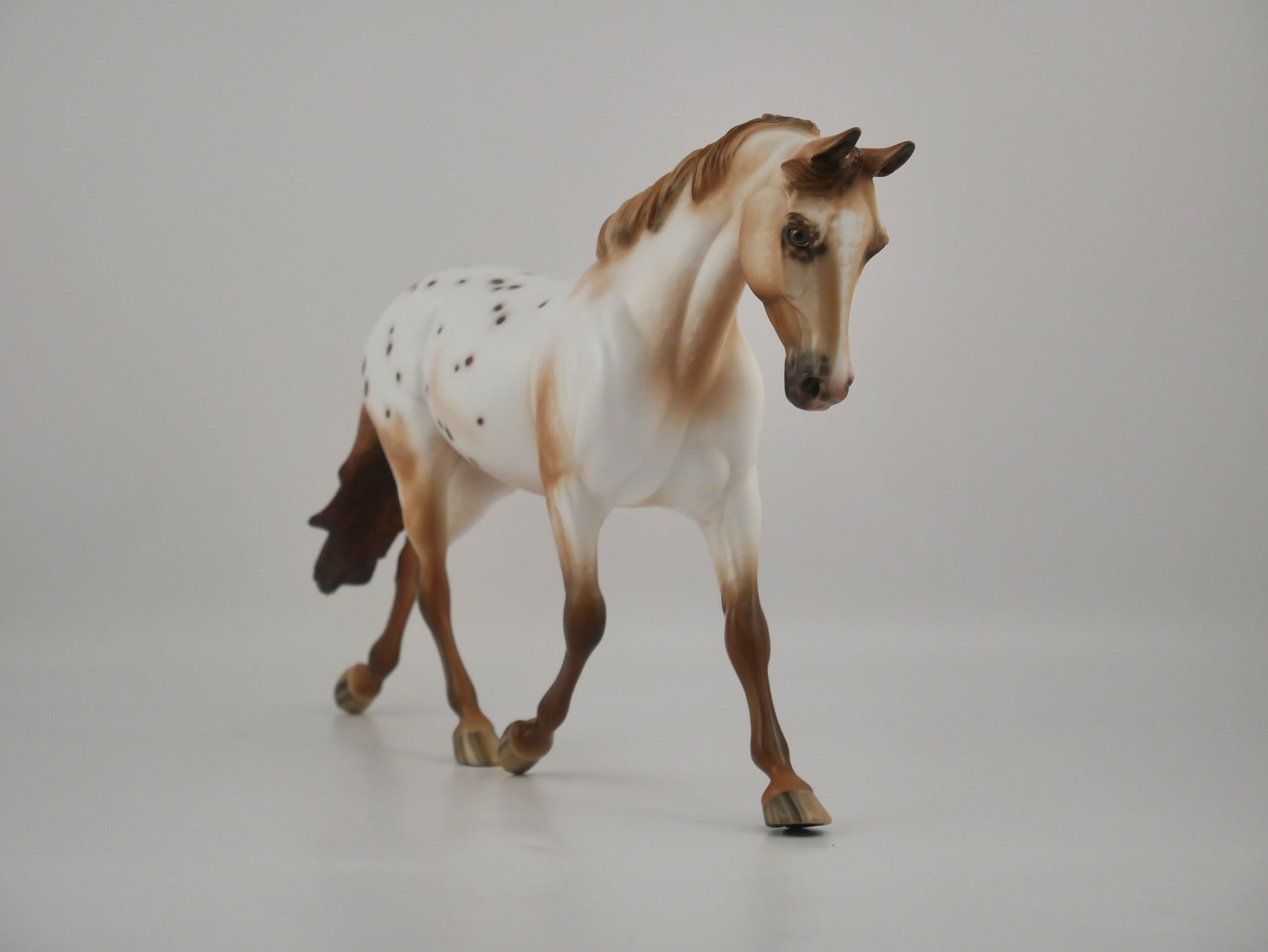 Gouache-OOAK Chestnut appaloosa by Sheryl Leisure