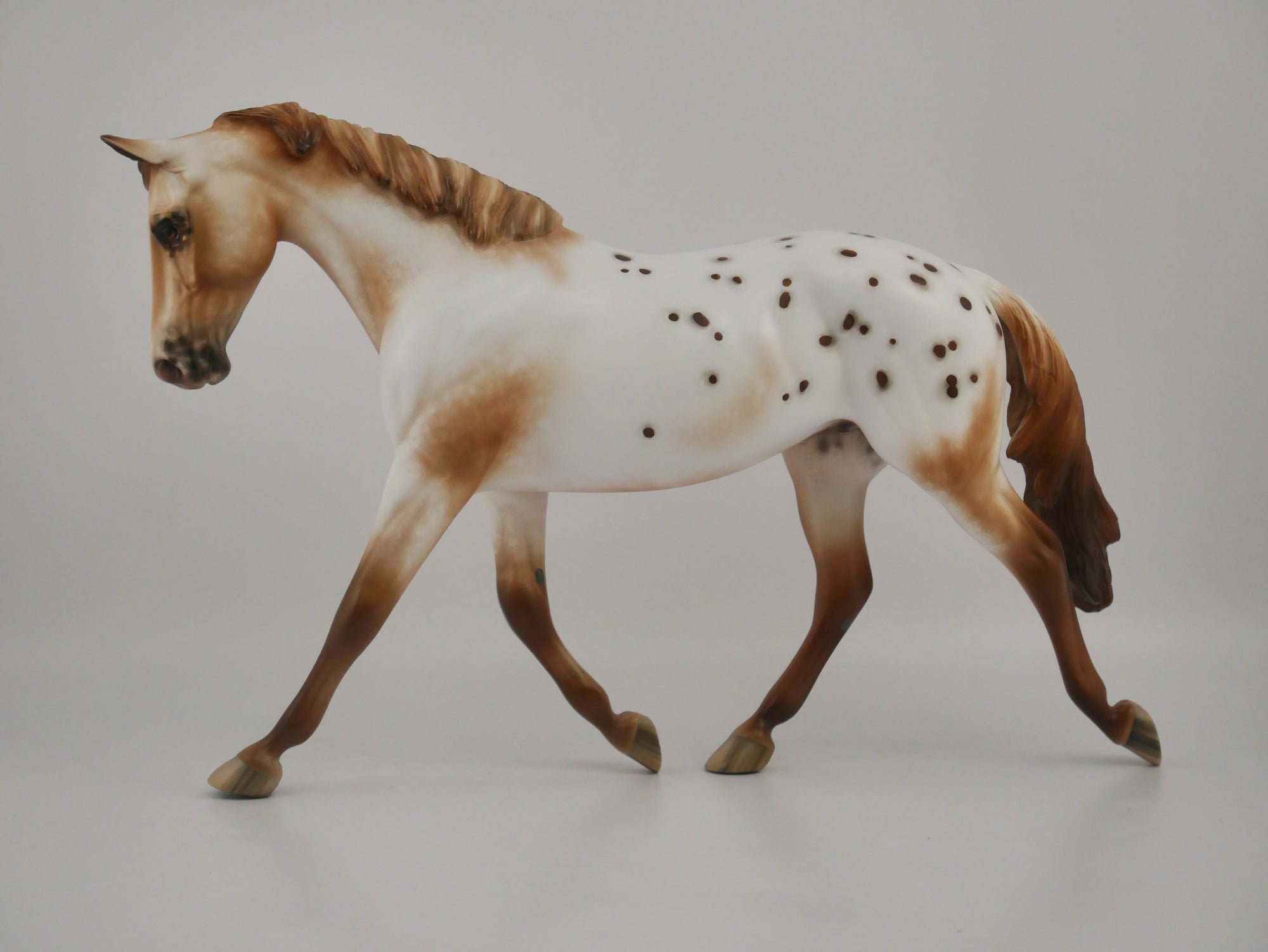 Gouache-OOAK Chestnut appaloosa by Sheryl Leisure