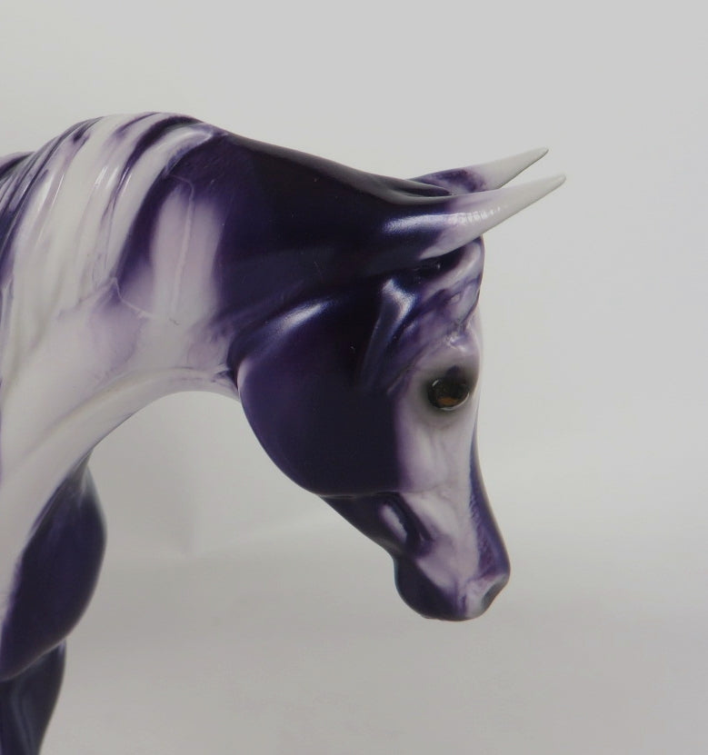 GRAPE RIBBON CANDY - OOAK RIBBON CANDY ARABIAN MARE PEBBLES BY MISSY FOX WHS19