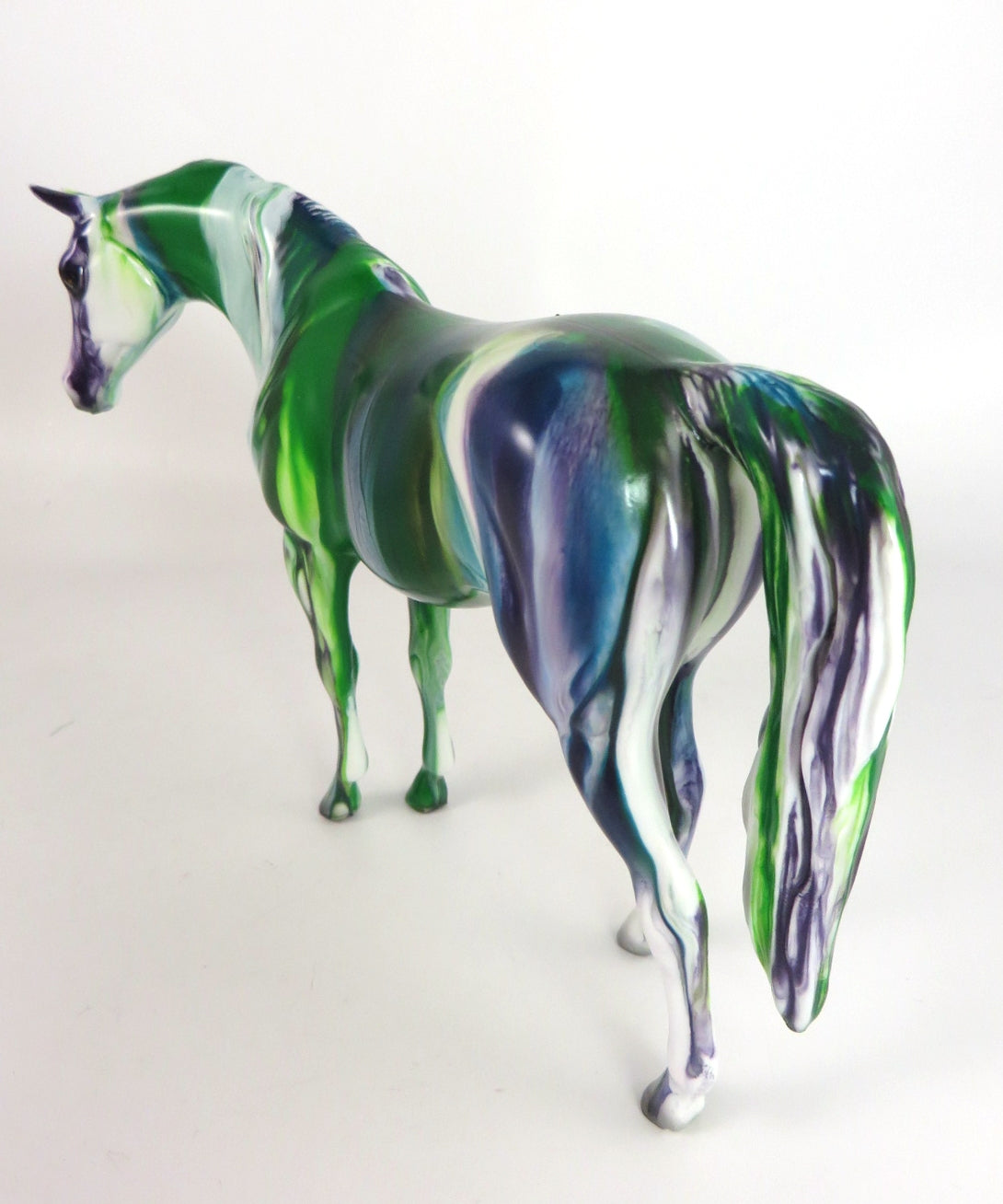 GREEN APPLE RIBBON CANDY - OOAK RIBBON CANDY ARABIAN MARE PEBBLES BY MISSY FOX WHS19