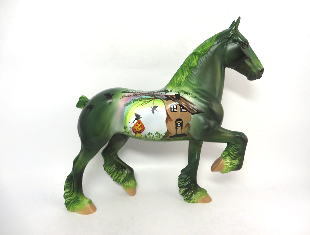 LUCK OF THE IRISH- OOAK TROTTING DRAFTER ST. PATRICKS DAY DECORATOR 2-15-19