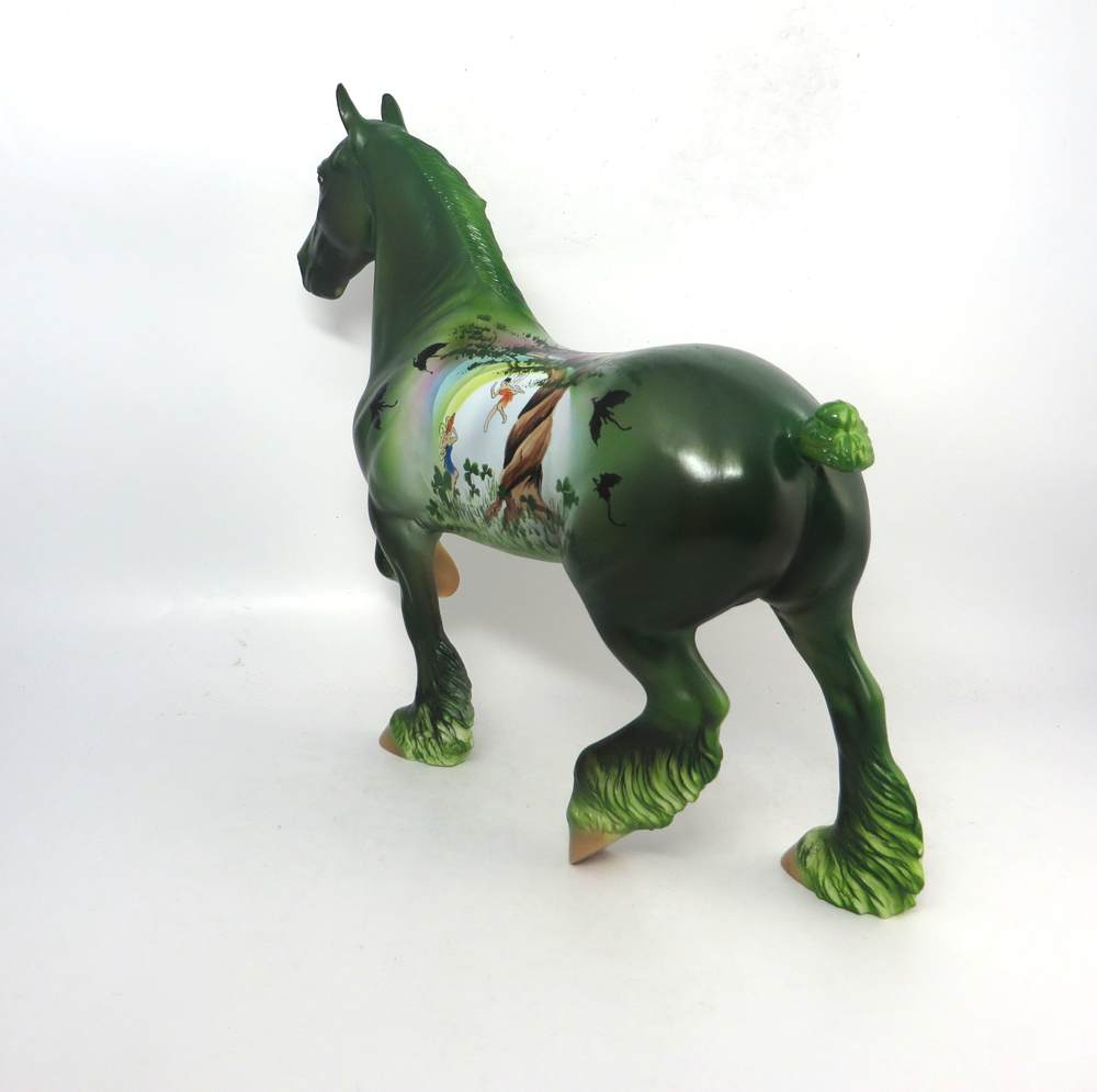 LUCK OF THE IRISH- OOAK TROTTING DRAFTER ST. PATRICKS DAY DECORATOR 2-15-19